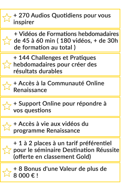 descriptif formation développement personnel en ligne Max Piccinini