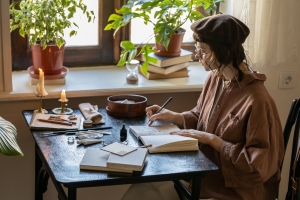 femme avec talent